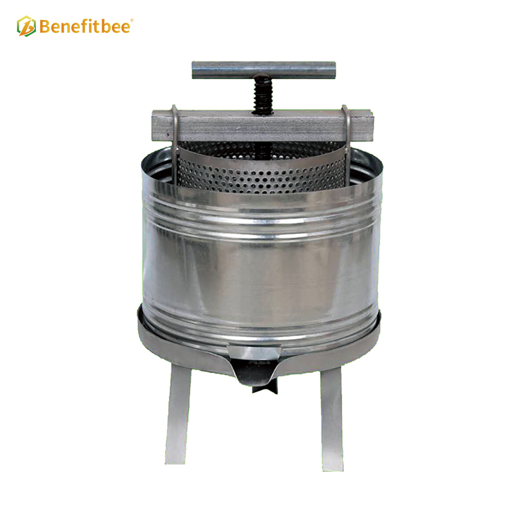 Benefitbee Beekeeping Iron Stainless Steel Material Honey Bee Wax Press Machine For Hot Sale
